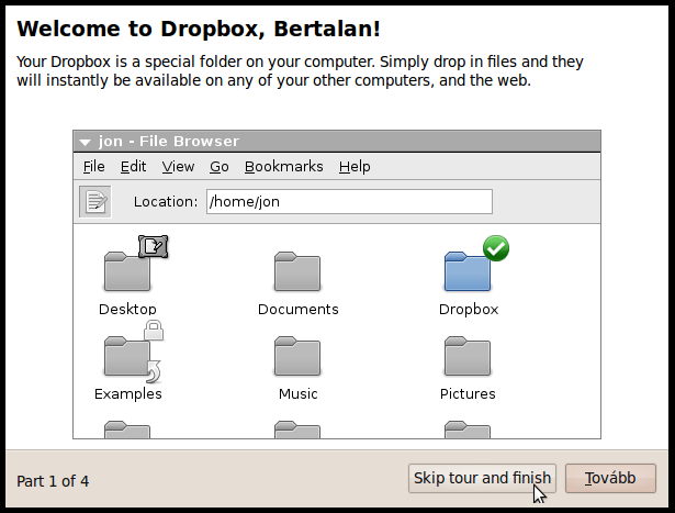 dropbox telepítése, dropbox, dropbox tárhely, dropbox telepítésének lépései webtárhely, tárhely