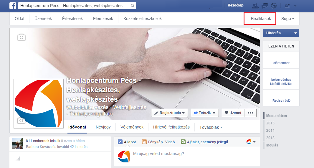 facebook szerepkörök, jogosultságok
