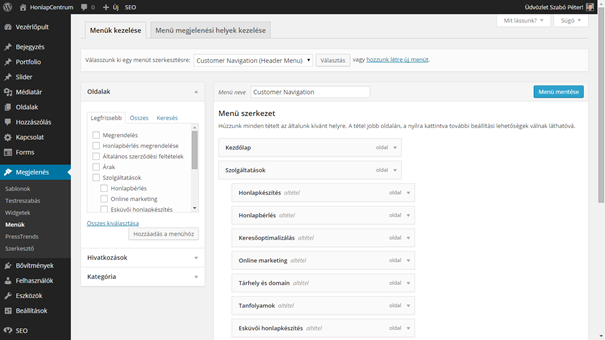 wordpress, wordpress kézikönyv, honlapkészítés Pécs, weblapkészítés Pécs