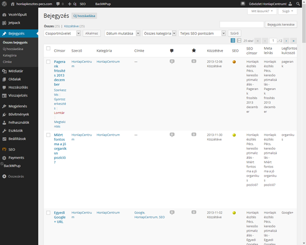 wordpress, wordpress kézikönyv, wordpress honlapkészítés Pécs, wordpress weblapkészítés Pécs